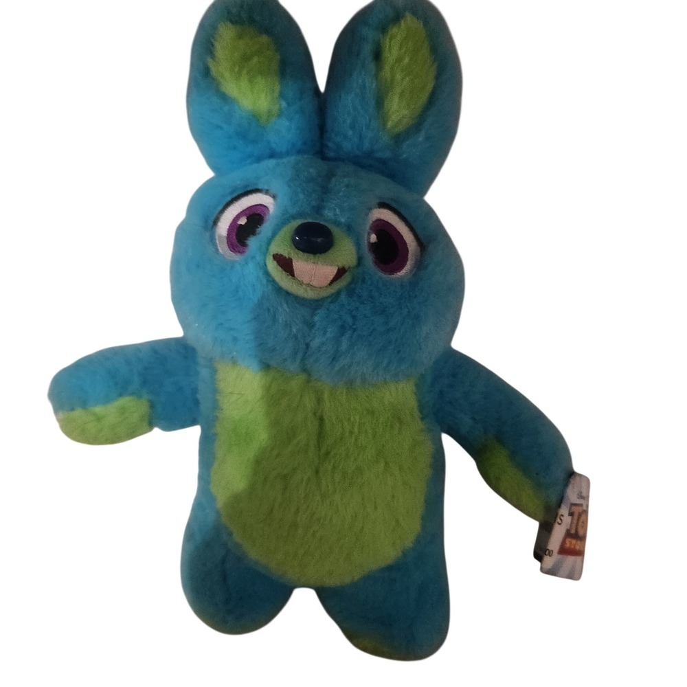 Disney Pixar Toy Story 4 Bunny Plush Blue Green Stuffed Animal Carnival Toy 11"